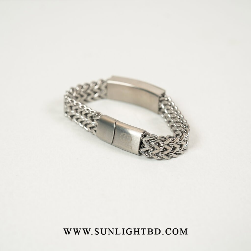 Phoenix Titanium Silver Gucci Bracelet