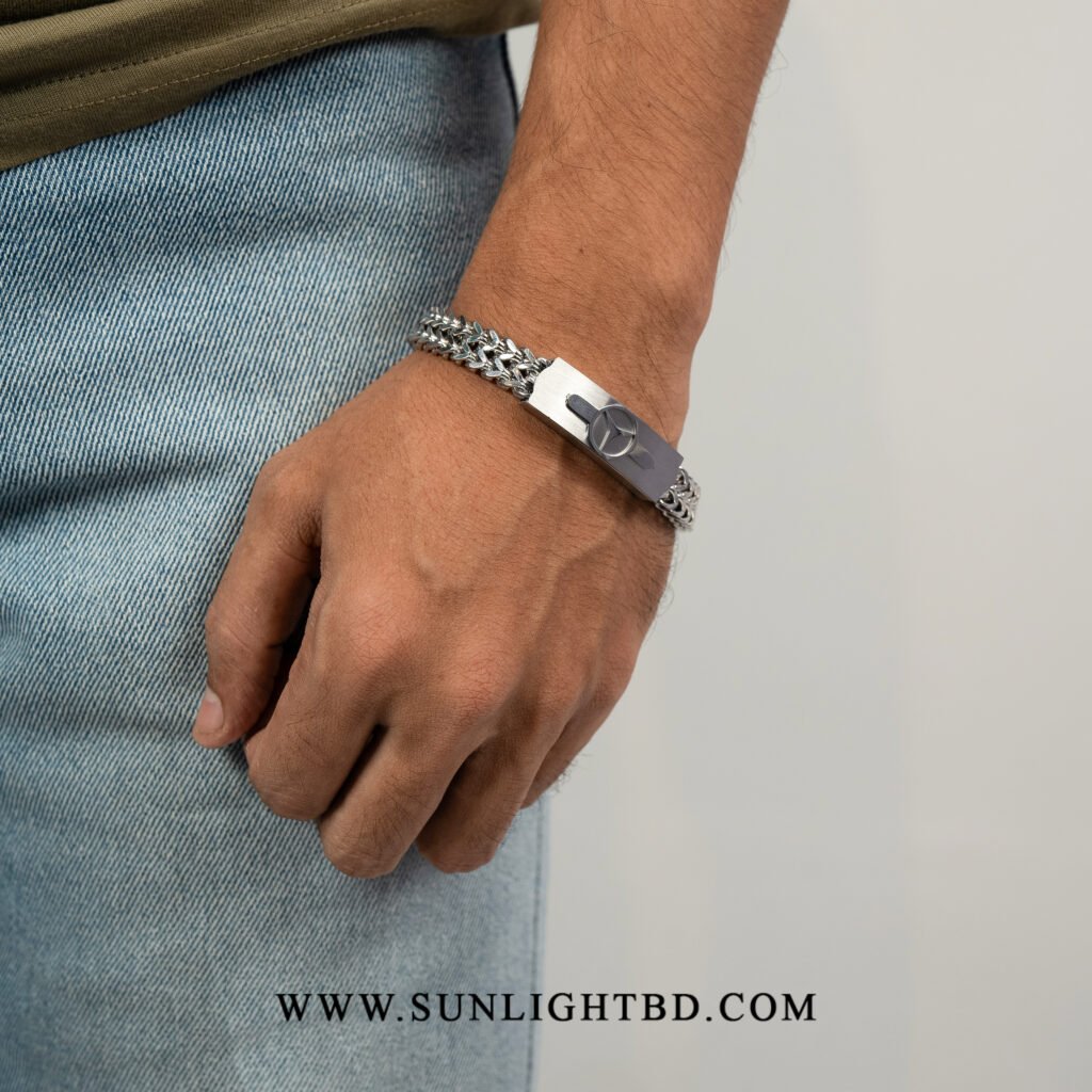 Silver Mercedes Bracelet